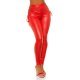 Colanti rosii WetLook cu sireturi Noella Colanti rosii WetLook cu sireturi Noella 3 - jojofashion.ro