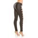 Pantaloni dama mulati negri cu aspect de piele Christine 6 - jojofashion.ro