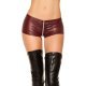 Pantaloni scurti WetLook cu fermoar fata spate Nicolette 2 - jojofashion.ro