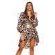 Rochie tip camasa scurta animal print Sabrina 4 - jojofashion.ro