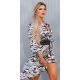 Rochie tip camasa scurta zebra print oversized asimetrica Sabrina 3 - jojofashion.ro