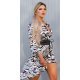 Rochie de zi camasa zebra print oversized asimetrica Sabrina 3 - jojofashion.ro