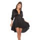 Rochie tip camasa neagra asimetrica Sabrina Rochie tip camasa neagra asimetrica Sabrina 3 - jojofashion.ro