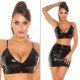 Top tip bustiera latex negru Alexis Top tip bustiera latex negru Alexis 4 - jojofashion.ro