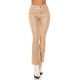 Pantaloni dama evazati, bej, imitatie piele, Peyton Pantaloni dama evazati, bej, imitatie piele, Peyton 2 - jojofashion.ro