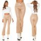 Pantaloni dama evazati, bej, imitatie piele, Peyton Pantaloni dama evazati, bej, imitatie piele, Peyton 7 - jojofashion.ro