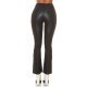 Pantaloni dama evazati, negri, imitatie piele, Peyton Pantaloni dama evazati, negri, imitatie piele, Peyton 3 - jojofashion.ro