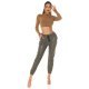 Pantaloni dama jogger, kaki, din piele eco, Mirabela Pantaloni dama jogger, kaki, din piele eco, Mirabela 4 - jojofashion.ro