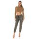 Pantaloni dama jogger, kaki, din piele eco, Mirabela Pantaloni dama jogger, kaki, din piele eco, Mirabela 7 - jojofashion.ro