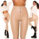 Colanti dama mulati, bej, piele eco, cu talia inalta, Brexyne 6 - jojofashion.ro