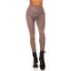 Colanti dama mulati, cappuccino, piele eco, cu talia inalta, Brexyne 2 - jojofashion.ro