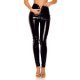 Pantaloni dama mulati, din piele eco, negri, cu talia inalta, Vasya 6 - jojofashion.ro
