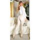 Pantaloni dama mulati, push up, bej, din piele eco, cu talia inalta, Dayann 5 - jojofashion.ro