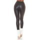 Pantaloni dama mulati, push up, negri, din piele eco, cu talia inalta, Dayann 3 - jojofashion.ro
