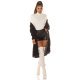 Pantaloni dama, scurti, negri, piele eco, cu talia inalta, Beltaine 5 - jojofashion.ro