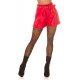 Pantaloni dama scurti, rosii, din piele eco, Dalma 2 - jojofashion.ro
