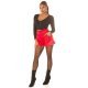 Pantaloni dama scurti, rosii, din piele eco, Dalma 4 - jojofashion.ro