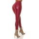 Pantaloni dama skinny, rosii, imitatie piele, mulati, Lexi 3 - jojofashion.ro