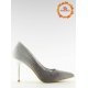 Pantofi eleganti argintii cu toc subtire Miruna 2 - jojofashion.ro