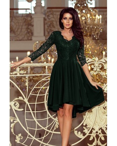 Rochie midi verde din dantela Anastasia  Rochii midi, Rochie midi verde din dantela Anastasia  - jojofashion.ro