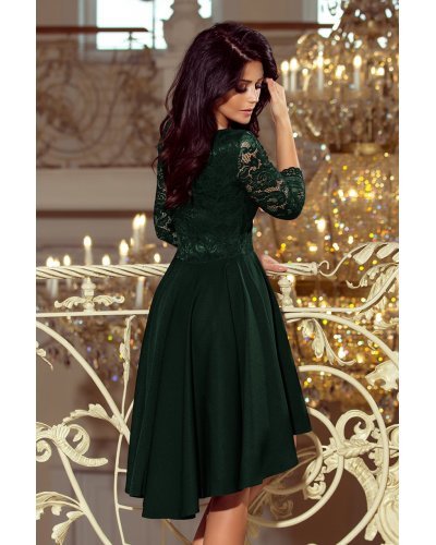Rochie midi verde din dantela Anastasia  Rochii midi, Rochie midi verde din dantela Anastasia  - jojofashion.ro