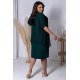 Rochie midi verde vaporoasa XXL Zina 3 - jojofashion.ro