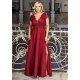 Rochie eleganta in marimi mari de seara lunga broderie burgundy Arianza 2 - jojofashion.ro