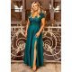 Rochie eleganta in marimi mari de seara lunga broderie verde Arianza 2 - jojofashion.ro