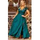 Rochie eleganta in marimi mari de seara lunga broderie verde Arianza 4 - jojofashion.ro