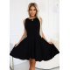 Rochie baby doll scurta neagra asimetrica Euphoria 4 - jojofashion.ro
