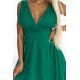 Rochie baby doll scurta, din tul verde, Yelena 6 - jojofashion.ro