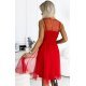 Rochie babydoll scurta, din tulle, rosie, petrecuta, Ramya Rochie babydoll scurta, din tulle, rosie, petrecuta, Ramya 3 - jojofashion.ro