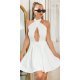 Rochie babydoll scurta alba cu umerii goi Durra Rochie babydoll scurta alba cu umerii goi Durra 2 - jojofashion.ro