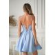 Rochie babydoll scurta baby blue cu bust tip corset Rosalynn 3 - jojofashion.ro