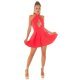 Rochie babydoll scurta corai cu umerii goi Durra Rochie babydoll scurta corai cu umerii goi Durra 5 - jojofashion.ro
