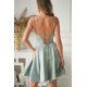 Rochie babydoll scurta menta cu bust tip corset Rosalynn 3 - jojofashion.ro