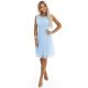 Rochie de ocazie babydoll scurta baby blue vaporoasa Violeta 5 - jojofashion.ro
