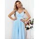 Rochie eleganta baby doll, midi, bumbac baby blue, in clos, retro, TifaniW3 4 - jojofashion.ro