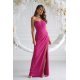 Rochie de ocazie lunga fucsia cu corset si umerii goi Heart 5 - jojofashion.ro