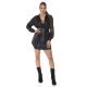 Rochie scurta neagra tip camasa Sumeyye 4 - jojofashion.ro