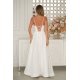 Rochie cununie civila alba lunga cu corset vaporoasa Jasmine 3 - jojofashion.ro