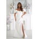 Rochie cununie civila alba lunga cu maneca 3D in stil spaniol Senorita 2 - jojofashion.ro