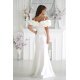 Rochie cununie civila alba lunga cu maneca 3D in stil spaniol Senorita 3 - jojofashion.ro