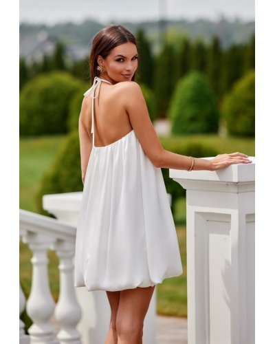 Rochie cununie civila alba, scurta, babydoll, cu umerii goi, SienaR Rochii scurte, Rochie cununie civila alba, scurta, babydoll, cu umerii goi, SienaR - jojofashion.ro