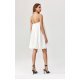 Rochie cununie civila alba, scurta, babydoll, cu umerii goi, SienaR 4 - jojofashion.ro