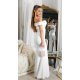 Rochie cununie civila lunga, alba, cu umerii goi, crapata pe picior, Berda 4 - jojofashion.ro