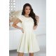 Rochie baby doll scurta galbena cu volane Avery 2 - jojofashion.ro