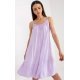 Rochie midi lila din vascoza vaporoasa cu volane Amedia 2 - jojofashion.ro