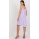 Rochie midi lila din vascoza vaporoasa cu volane Amedia 4 - jojofashion.ro