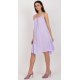 Rochie de vara midi, din vascoza, lila, cu volane, vaporoasa, Amedia 5 - jojofashion.ro